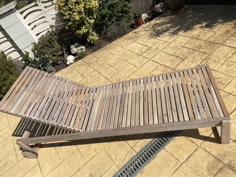 Tumbona sin cojín de jardín Solaris