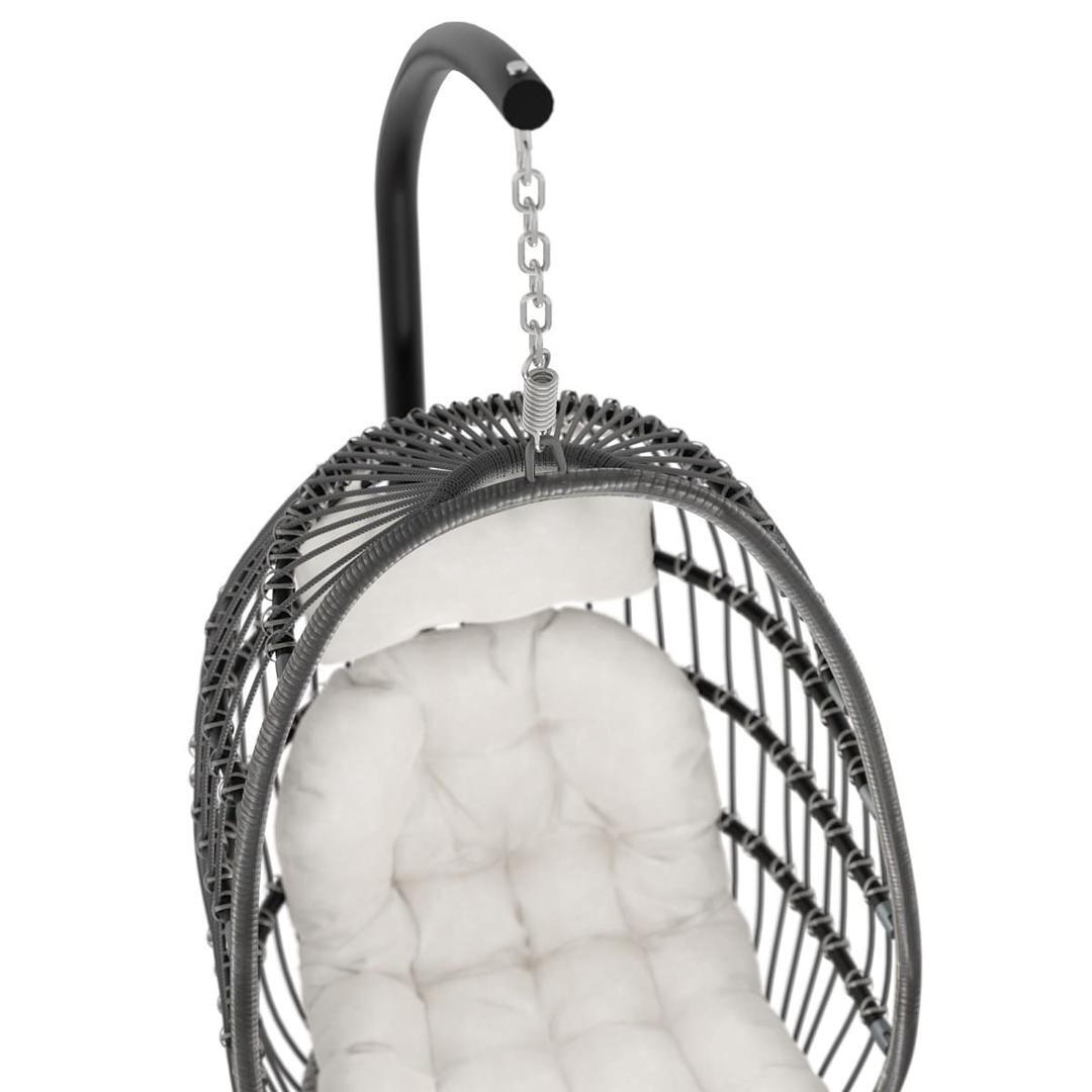 Sillón colgante de acero y aluminio Suki gris de Leroy Merlin