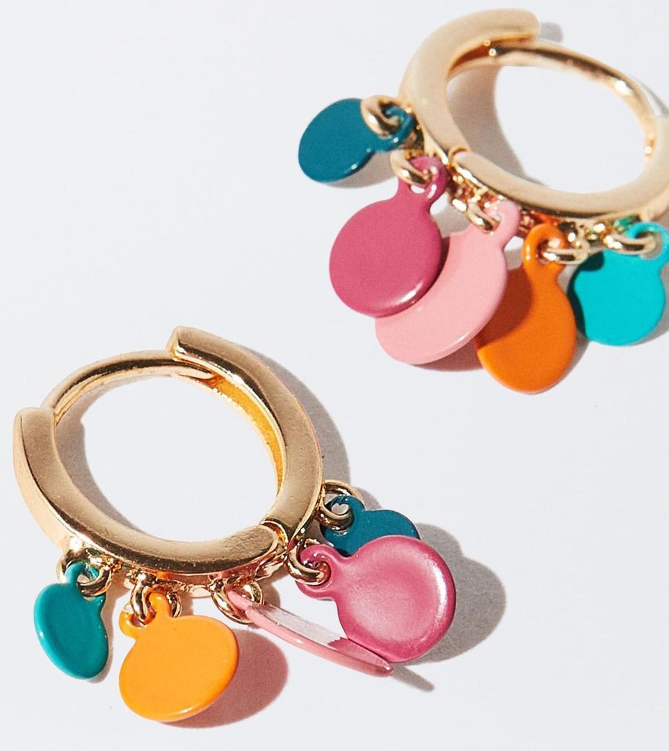 Pendientes de aro multicolor de Parfois