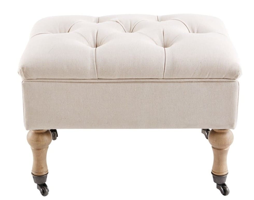 Puf baúl captione con ruedas ARISTIDE