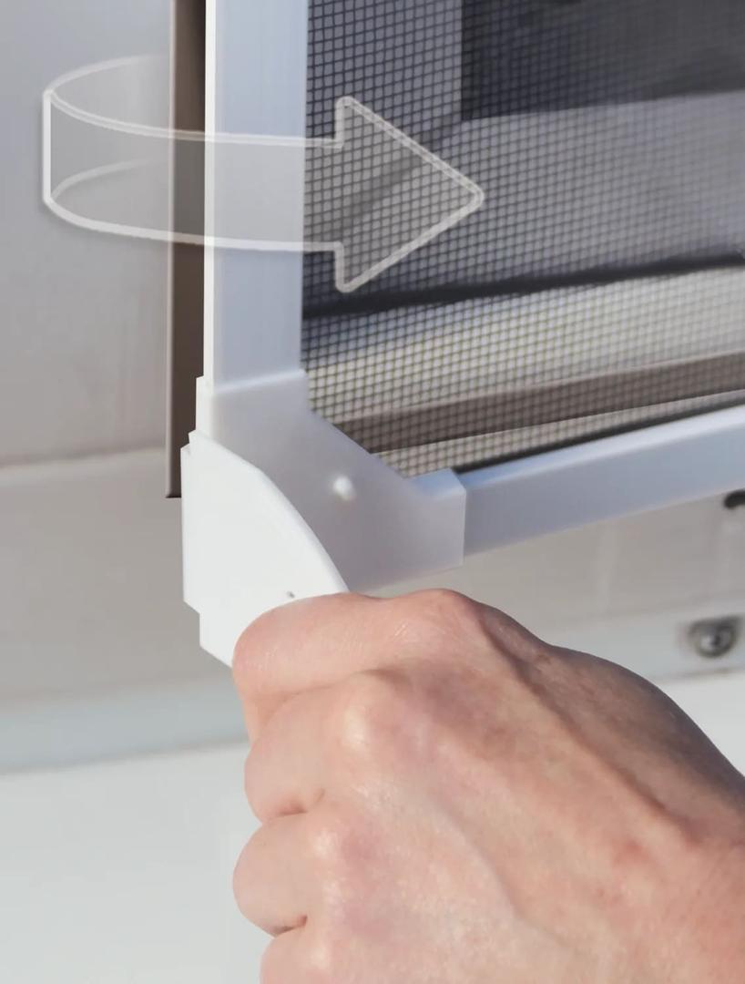 Mosquitera fija con marco magnético blanco de Leroy Merlin