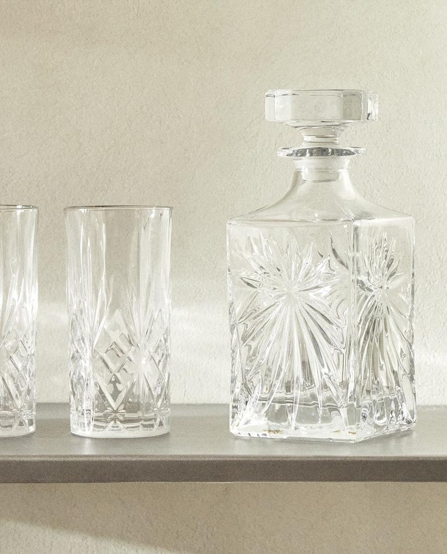 Botella de relieve Cristalín