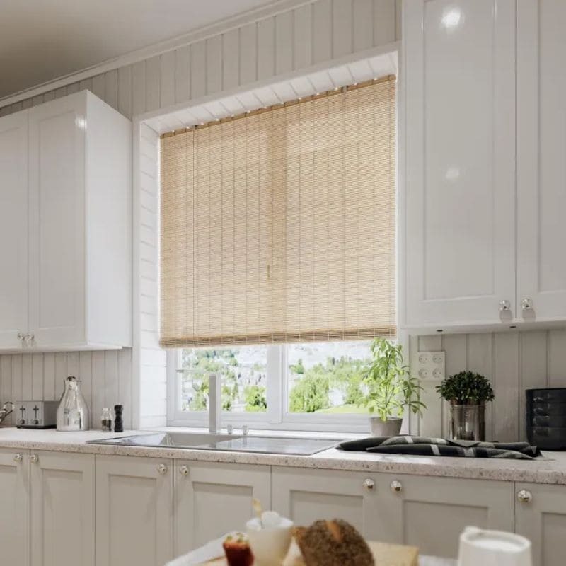 Estor enrollable de bambú Salinas