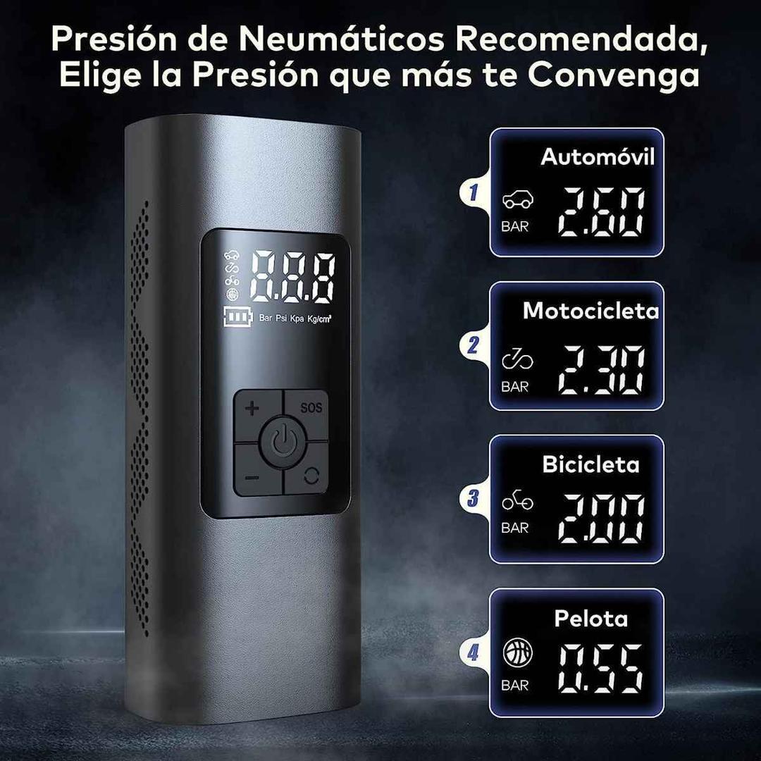 Wistrue 6000mAh Mini Compresor Aire Portatil