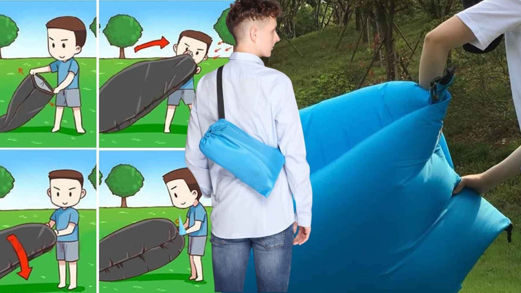 Un sofá hinchable de Lidl que se convierte en cama es lo que me quedaba por ver (1)