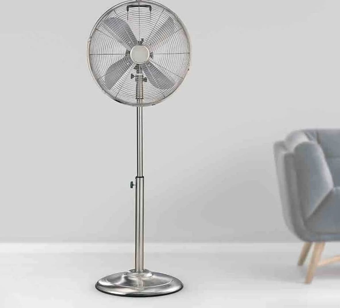 Ventilador de pie metálico de Lidl