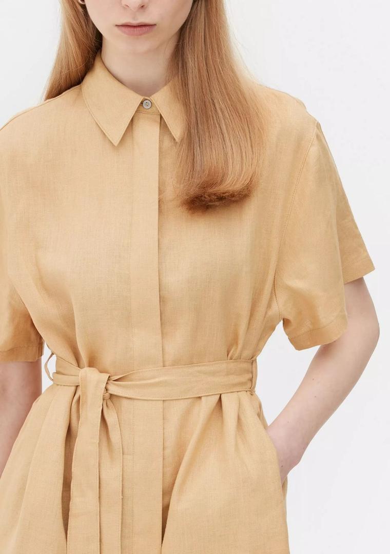 Vestido camisero con cinturón de Primark