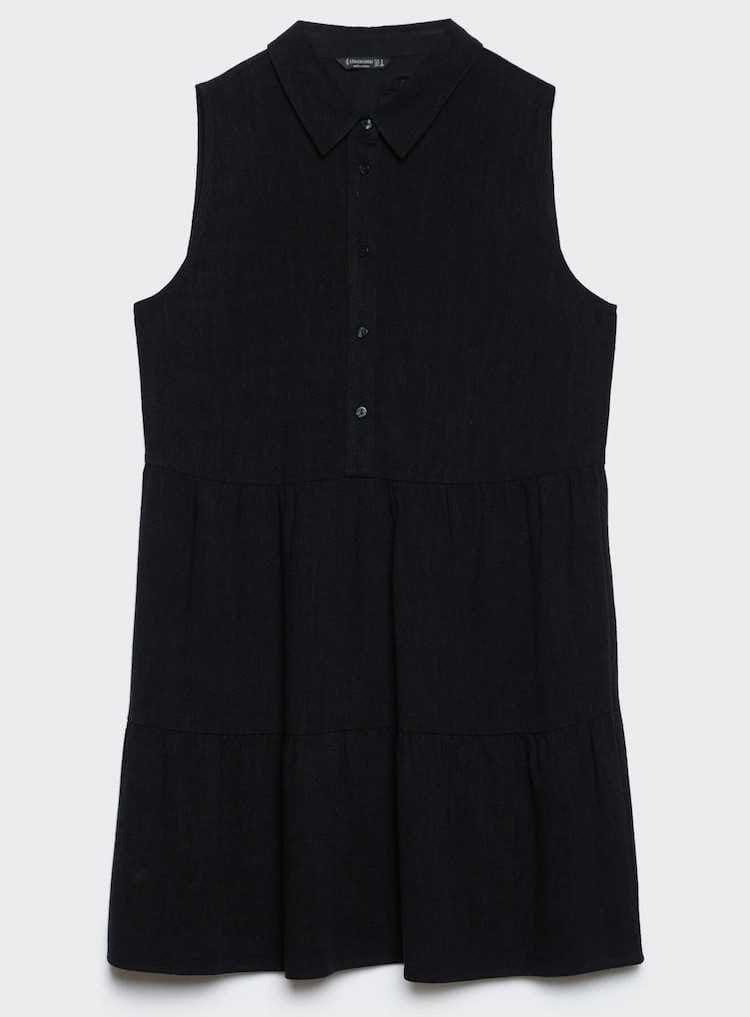 Vestido corto camisero de Stradivarius