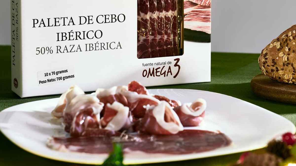 Jamón ibérico Finca Jarallana - Paleta de Cebo Ibérico Loncheado de La Nevera Española en Amazon