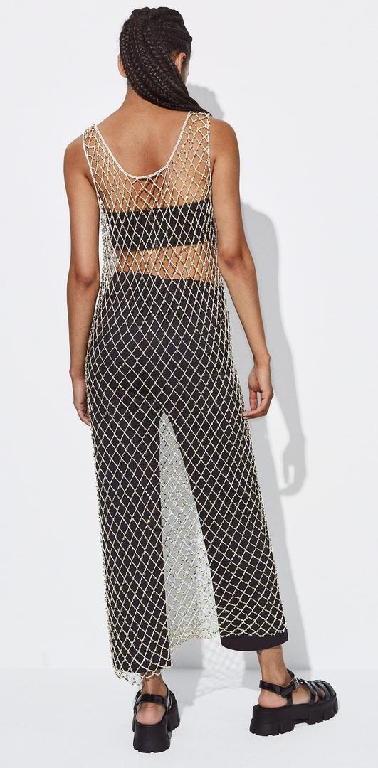 Vestido de redecilla con brillo de Parfois