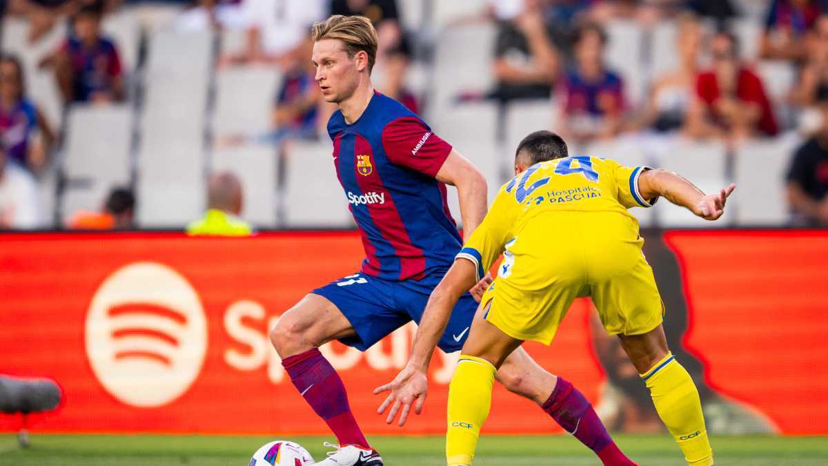 Frenkie de Jong y Fede San Emeterio en el FC Barcelona - Cádiz CF | FC Barcelona