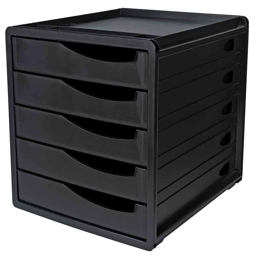 Organizador de escritorio con 5 compartimentos cerrados