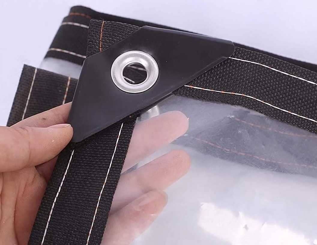 J&SKD lonas impermeables transparente exterior lluvia herramienta con ojales resistente 2x1m