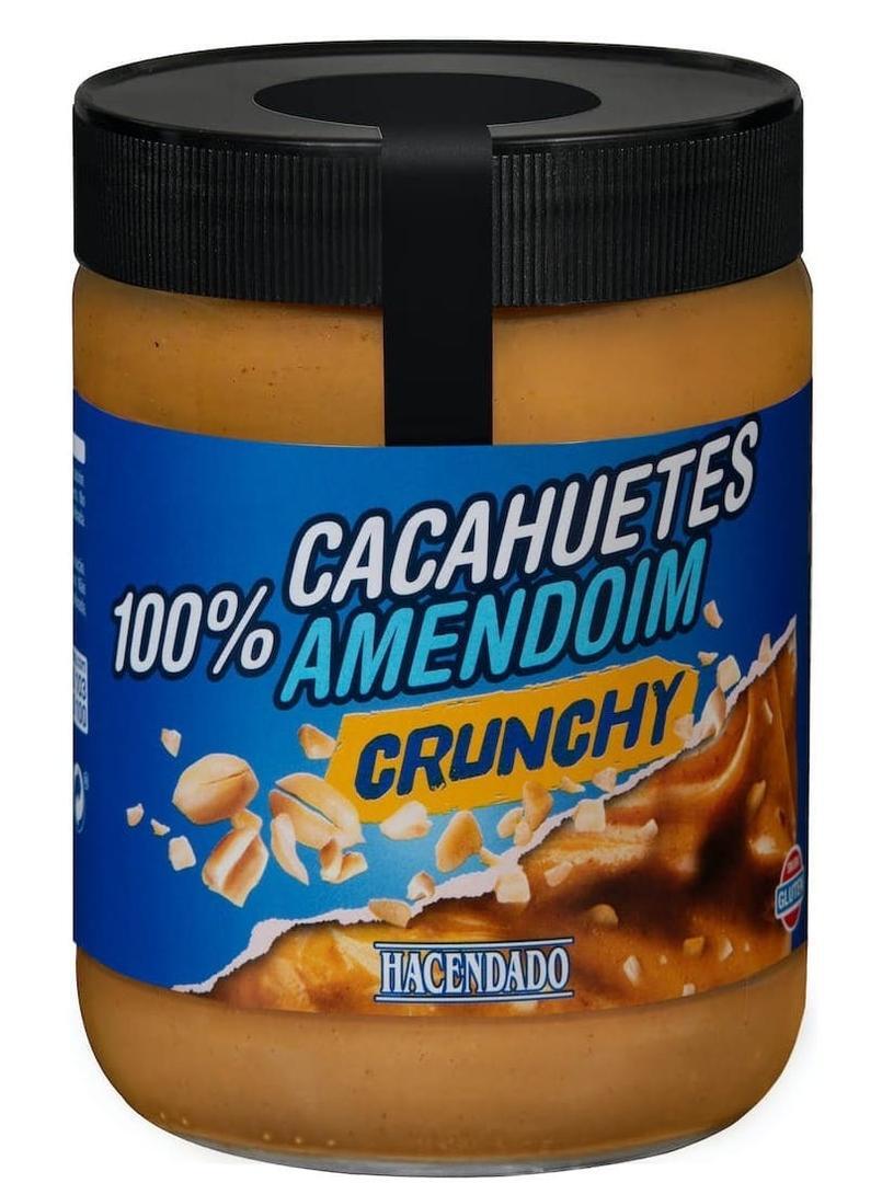 Crema de cacahuetes 100 crunchy Hacendado