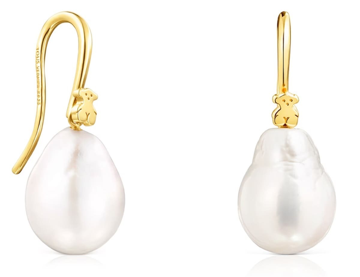 Pendientes de gota con perla de Tous