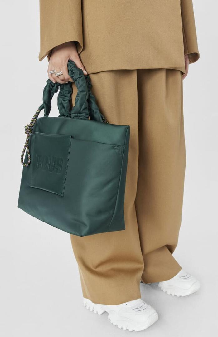 Bolso capazo grande verde Tous Marina