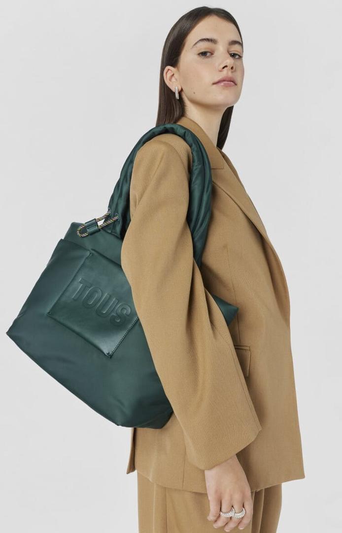 Bolso capazo grande verde Tous Marina