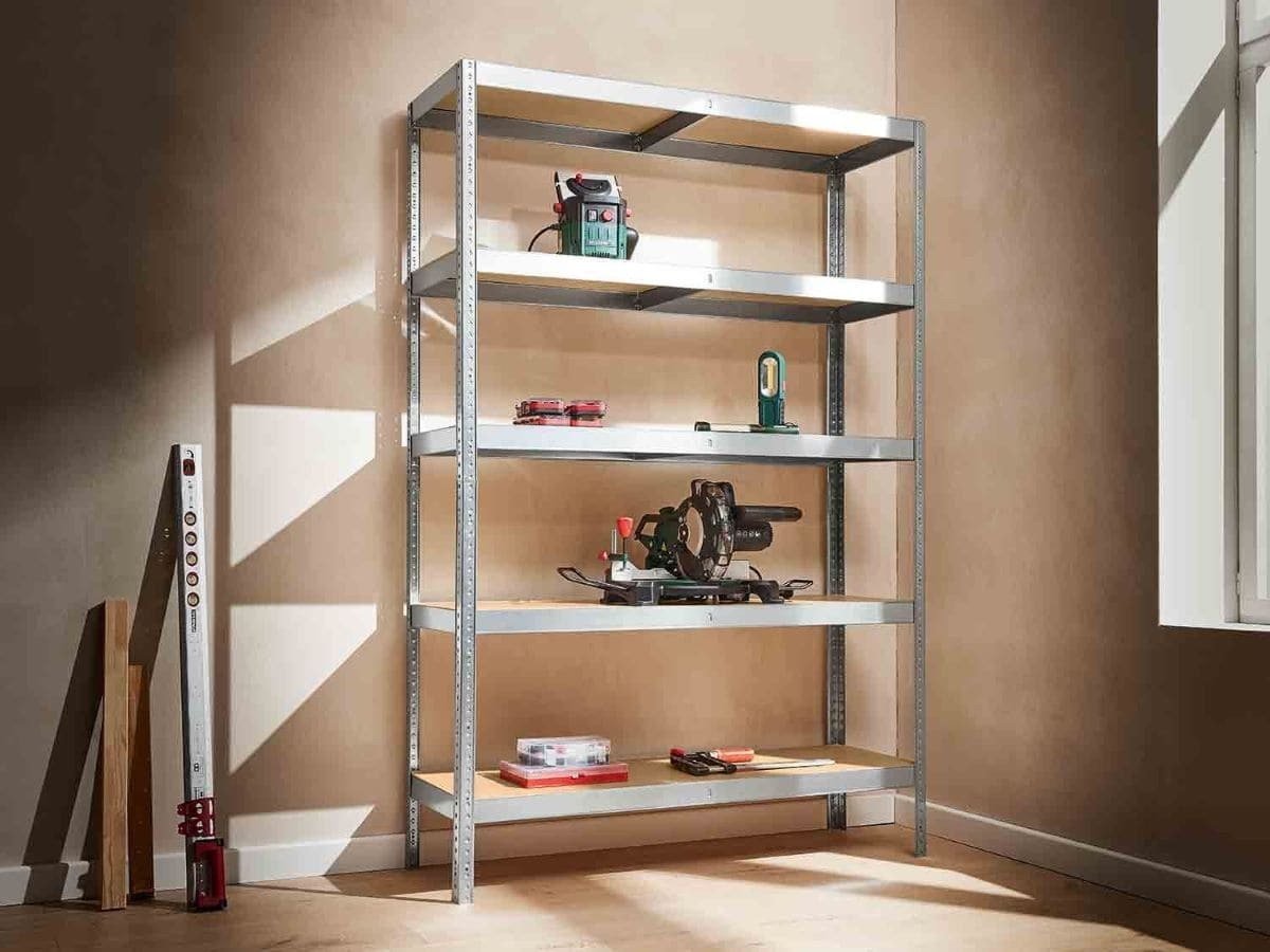 Estantería y mesa de trabajo Parkside