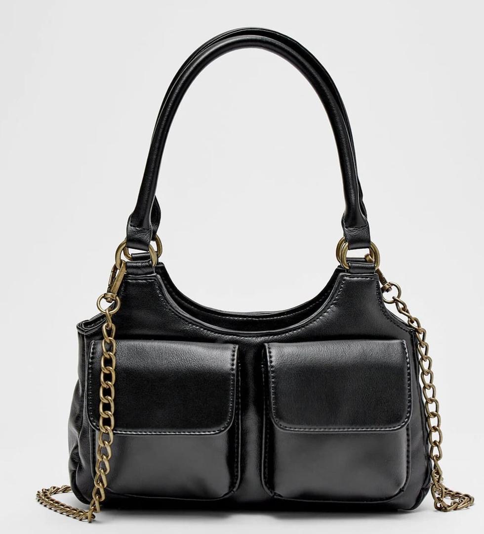 Bolso de hombro con bolsillos