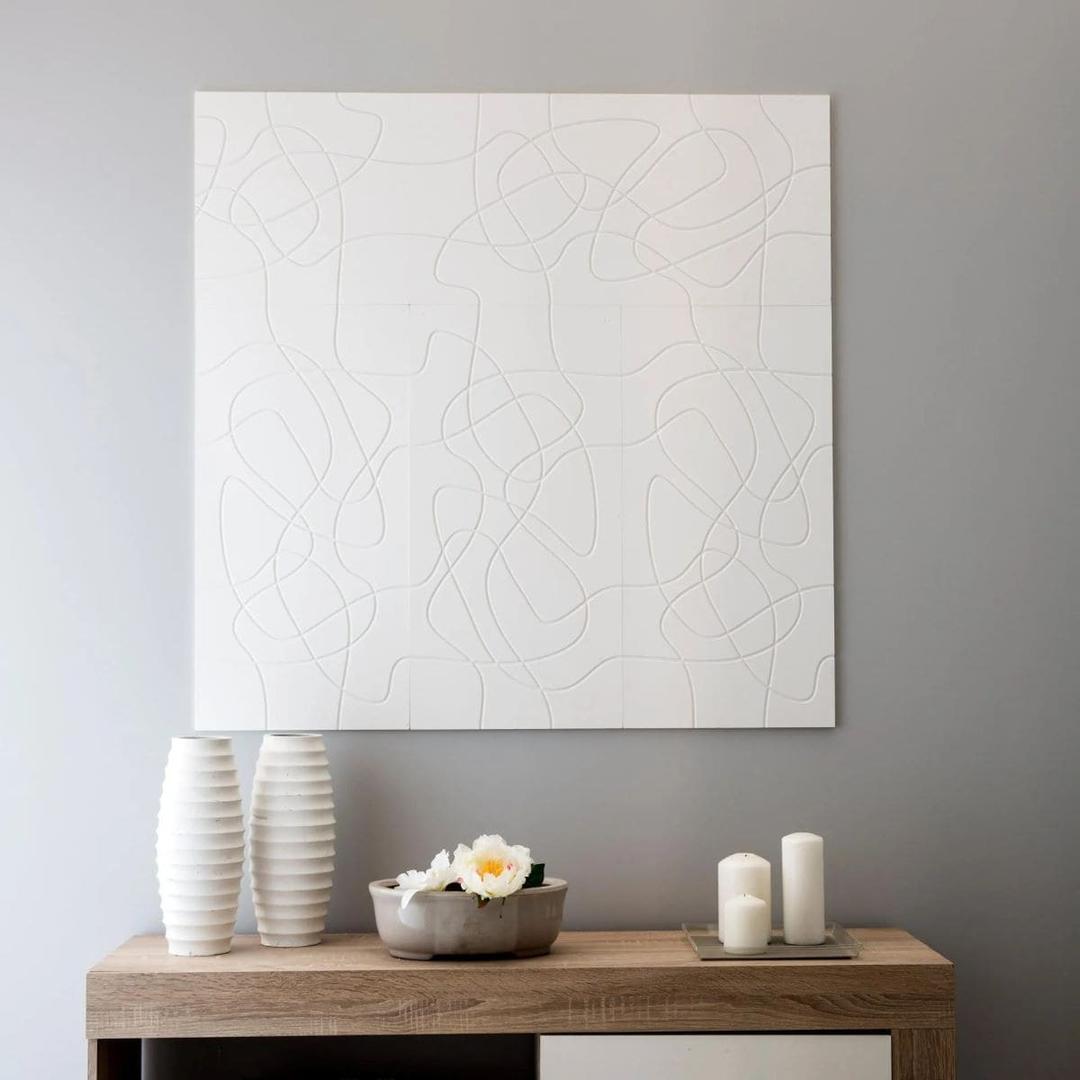 Panel mural 3D de poliuretano LACES