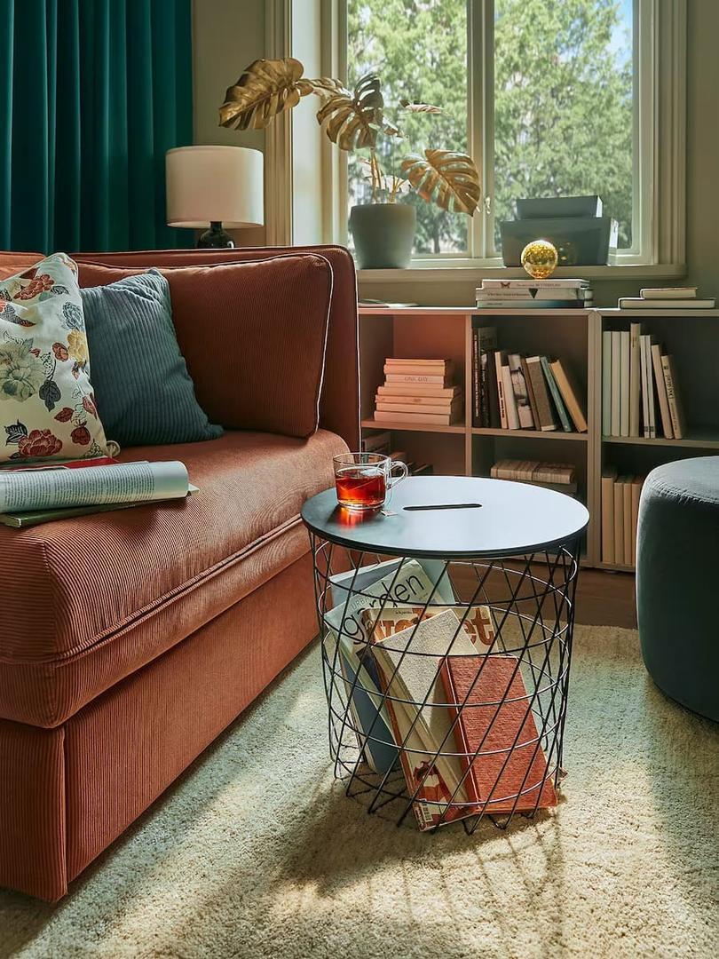 KVISTBRO Mesa de almacenaje negra de 44 cm de Ikea