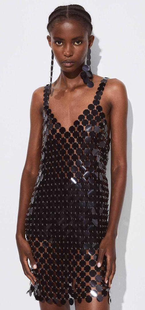 Vestido corto lentejuelas de Parfois