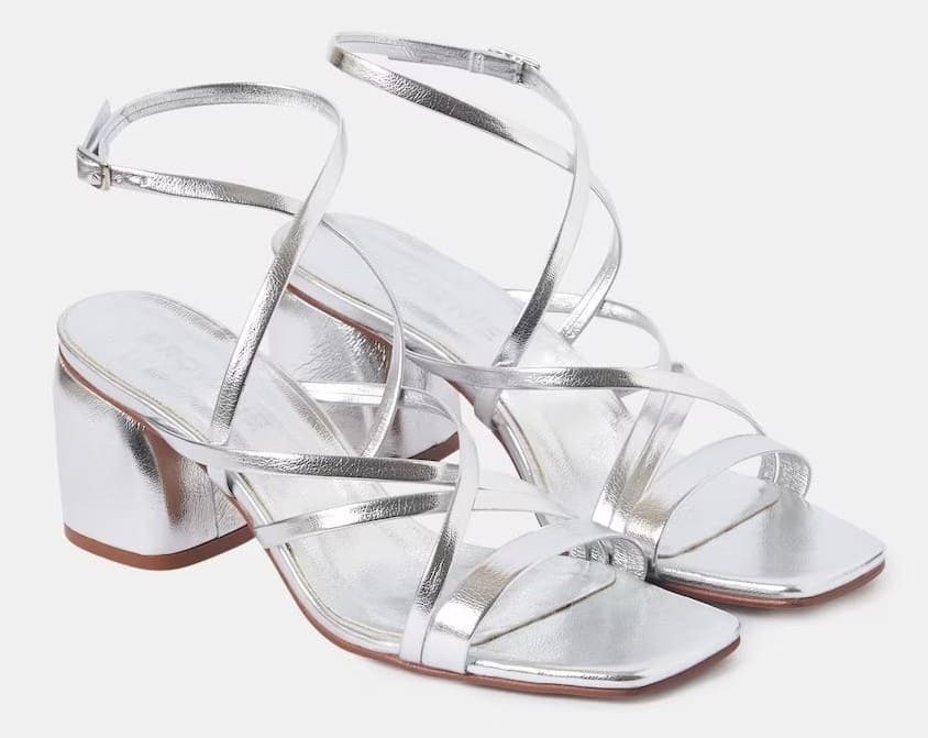 Sandalias de tacón con tiras Brownie