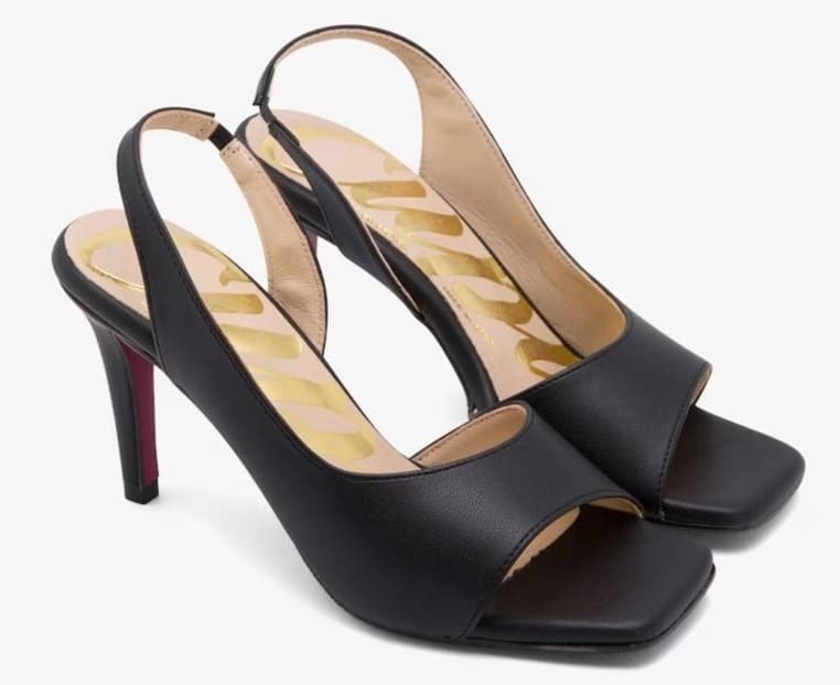 Sandalias de tacón de piel con tira Cuplé