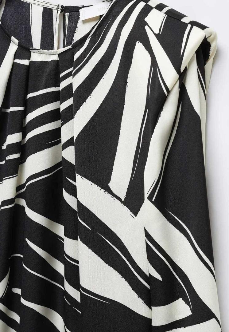 Vestido estampado corto