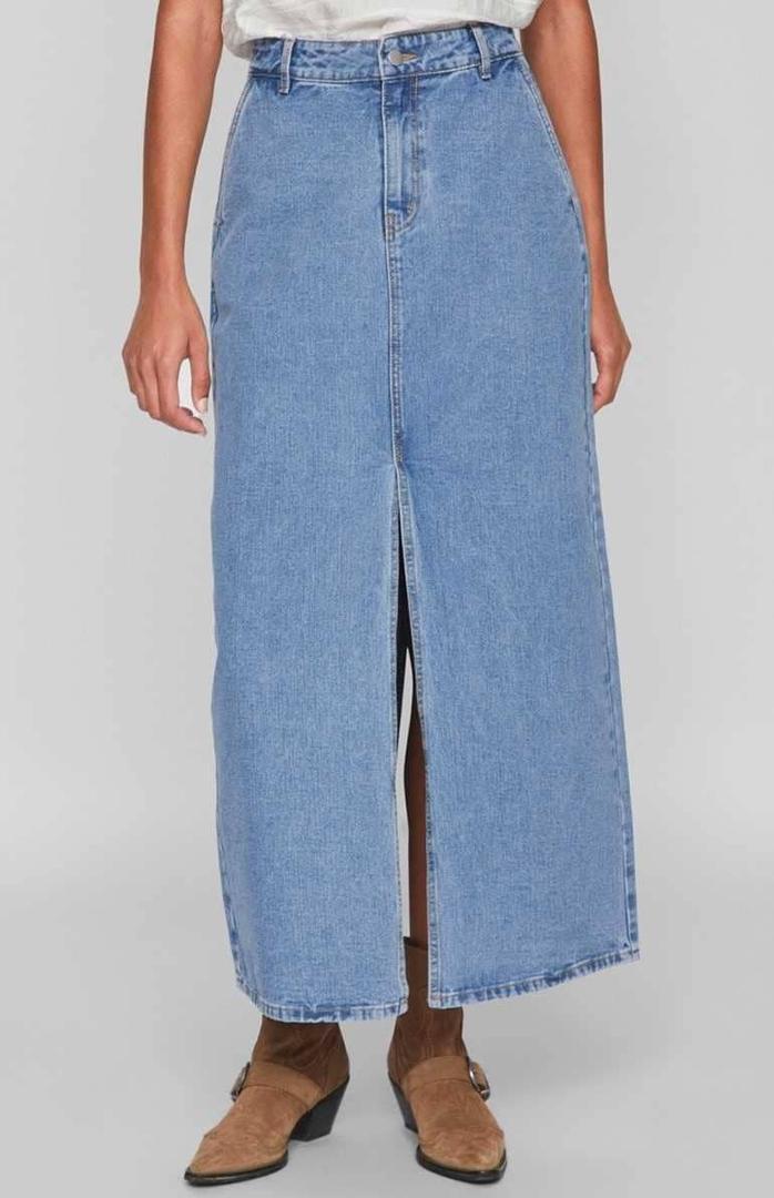 Vila falda larga denim de El Corte Inglés