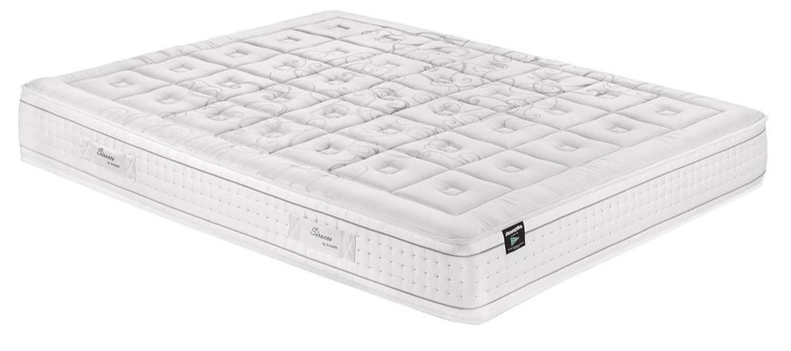 Colchón de muelles ensacados + látex de firmeza suave-firme Sirocco Dunlopillo