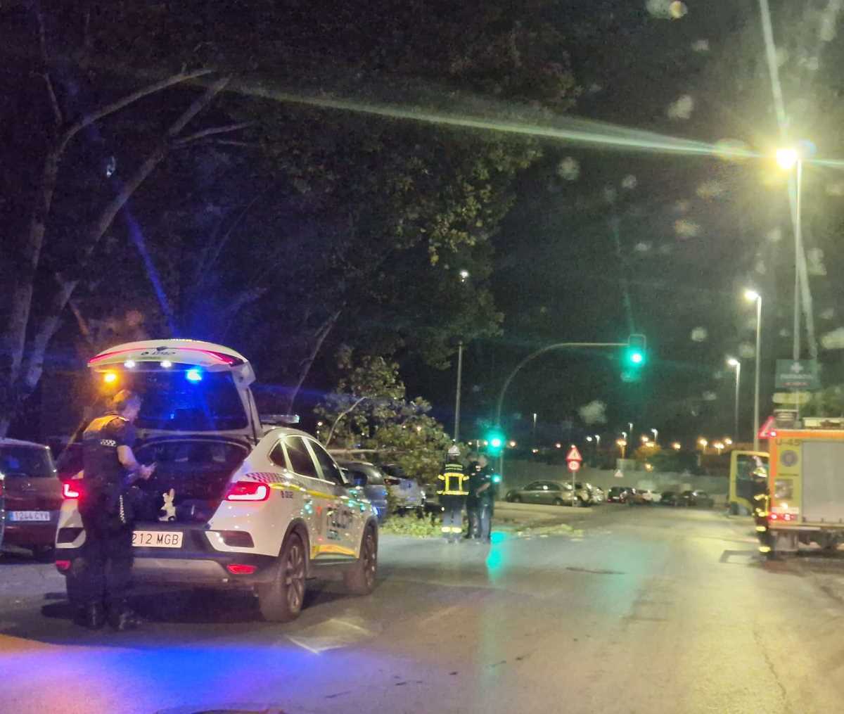 Actuación policial y de los bomberos en la Avenida de la Solidaridad | El MIRA