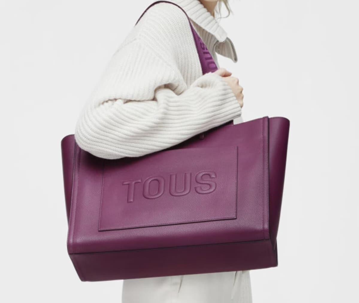 Bolso shopper grande liso modelo Amaya de Tous