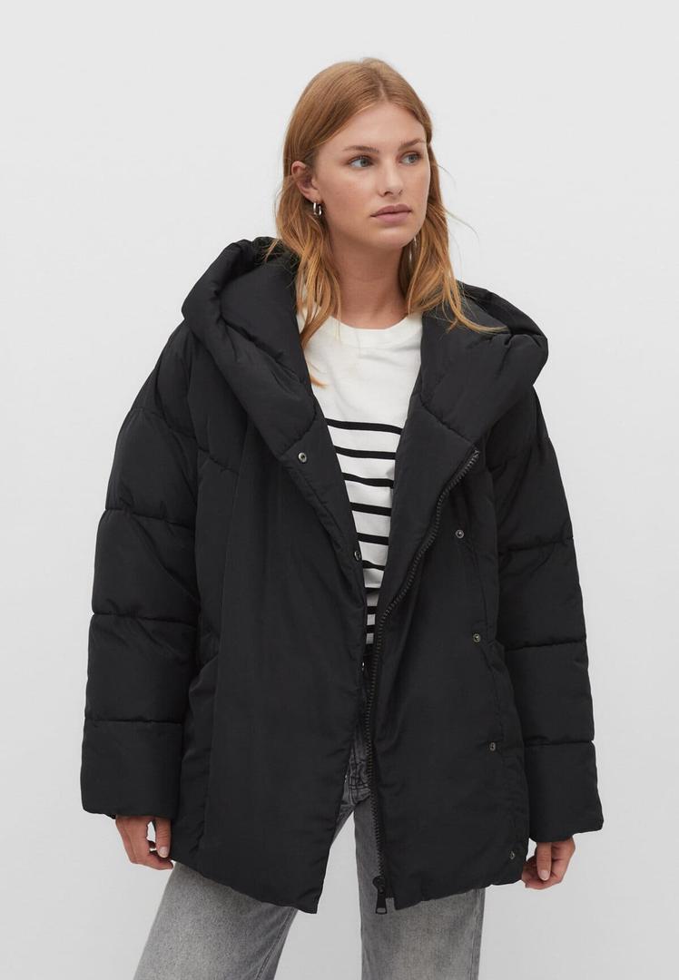 Chaqueta cazadora acolchada oversize de Stradivarius