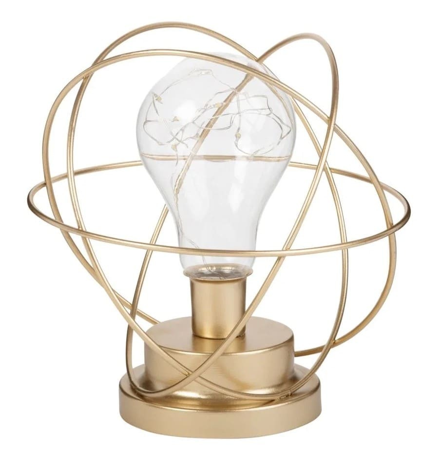 Decoración luminosa de metal