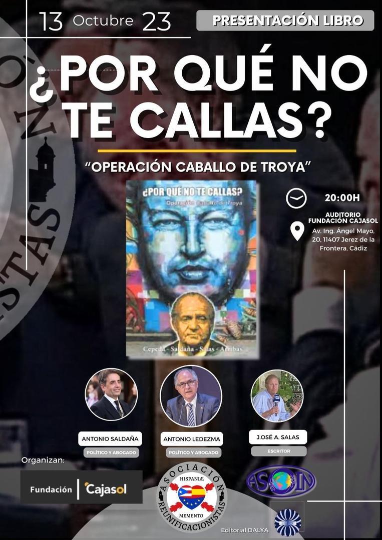 Presentación en Jerez del libro Por qué no te callas, Operación Caballo de Troya