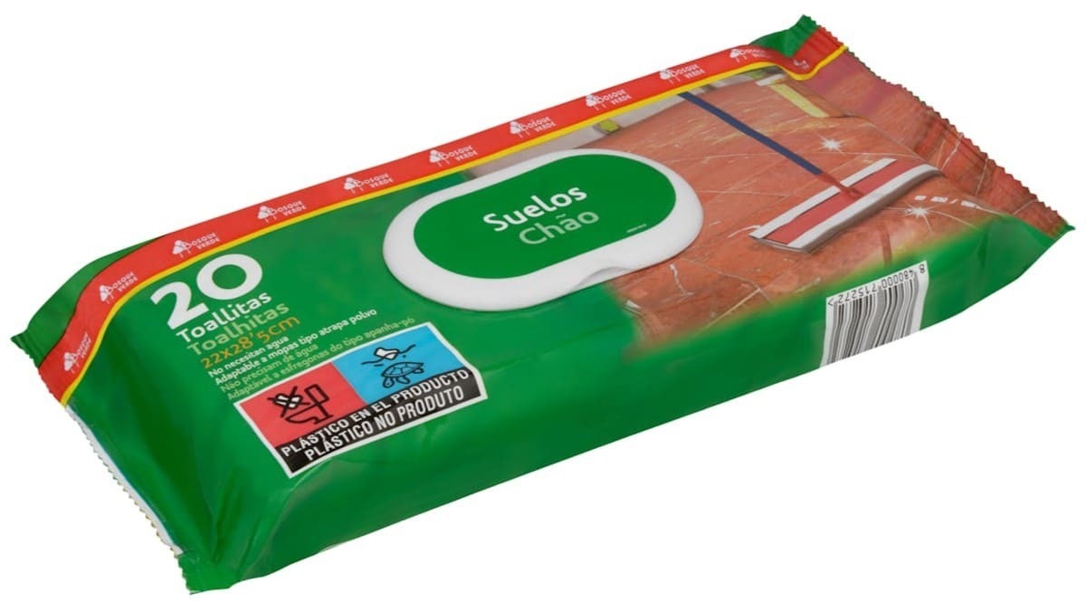 Toallitas limpiadoras para el suelo Bosque Verde