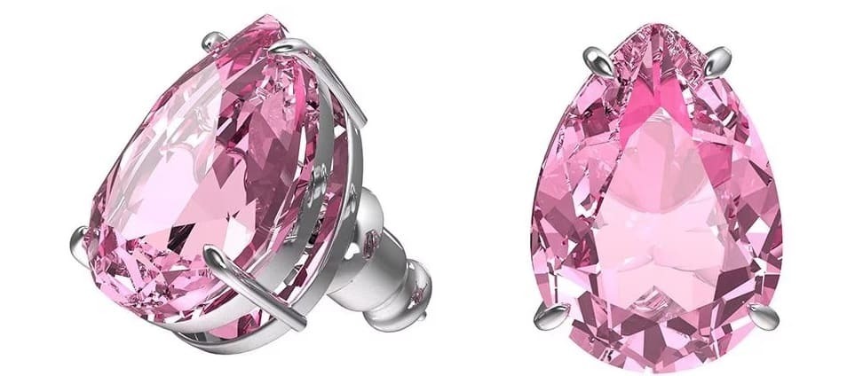 Pendientes Studs rosas de Swarovski