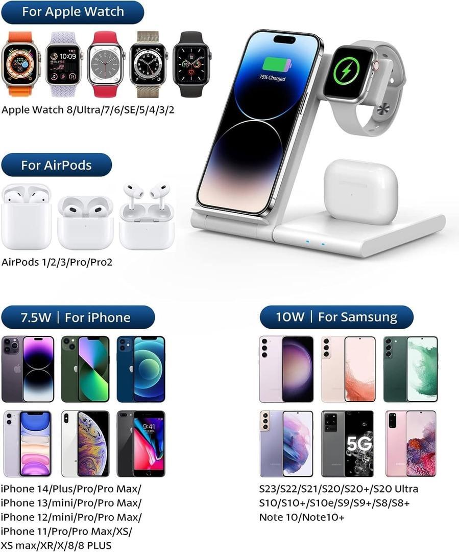 Cargador 3 en 1de la firma Spcacy en Amazon