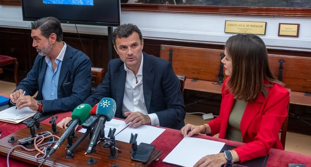 El alcalde de Cádiz, Bruno García, poco después de la Junta de Gobierno Local