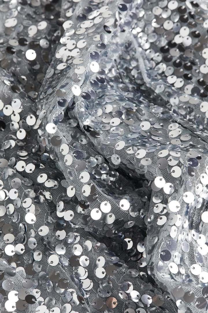 Vestido lencero de lentejuelas de H&M