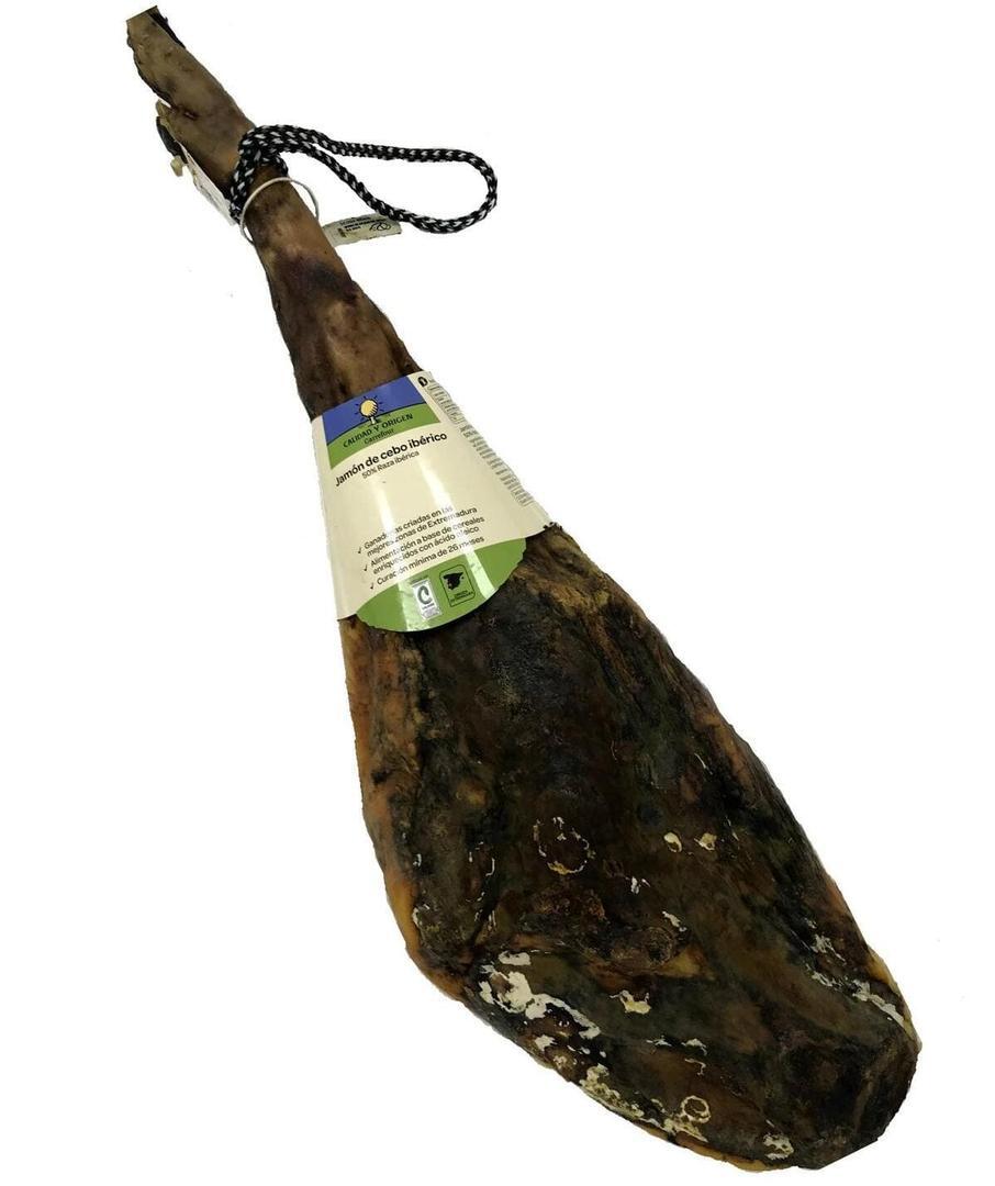 Jamón de cebo ibérico 50% raza ibérica en pieza de unos 7 kg de Carrefour