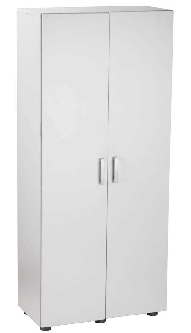 Armario alto despensero melamina blanco de 2 puertas de Leroy Merlin