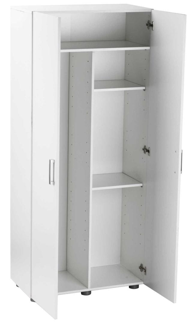 Armario alto despensero melamina blanco de 2 puertas de Leroy Merlin