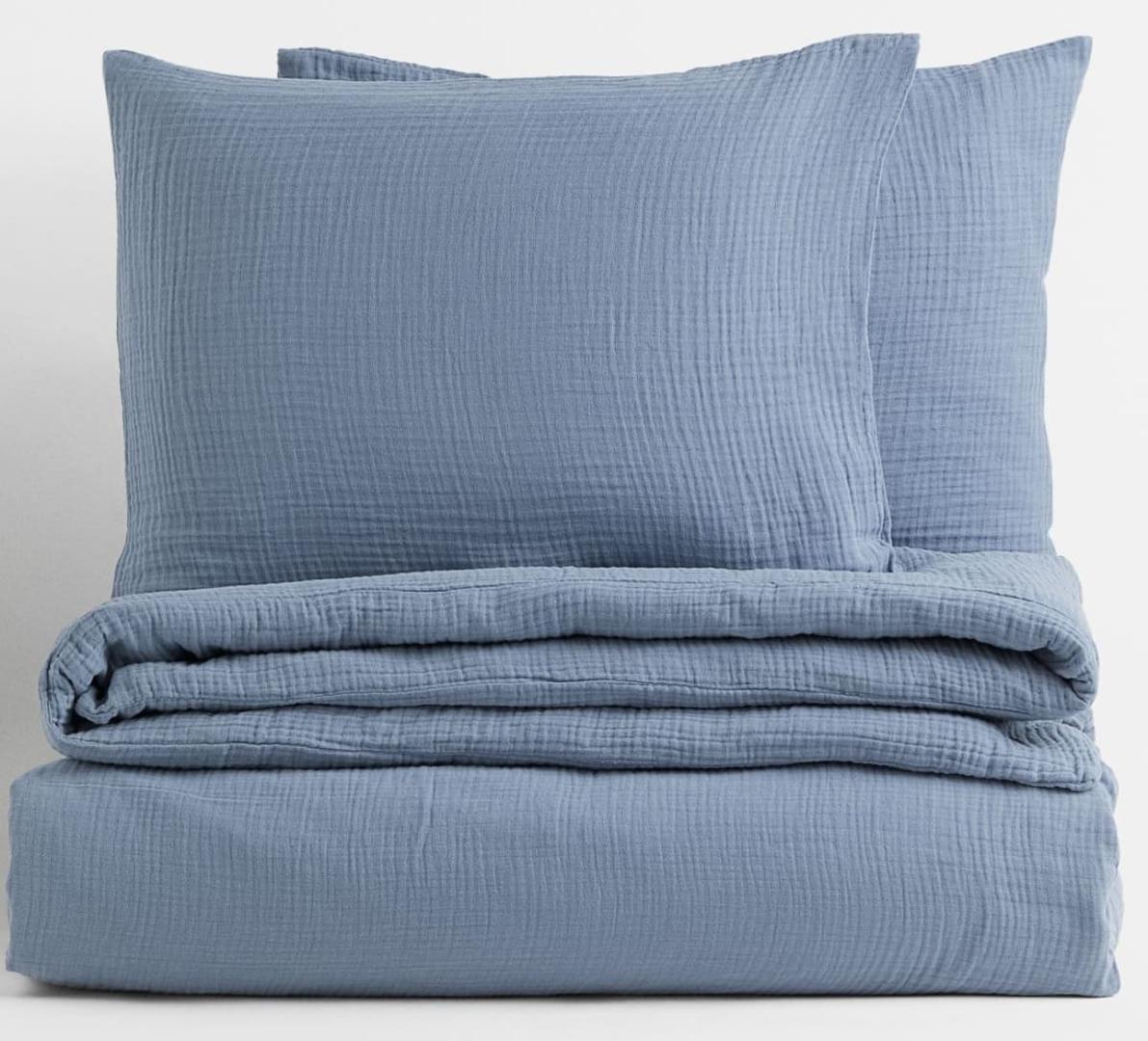 Conjunto de funda nórdica doble de muselina de H&M Home