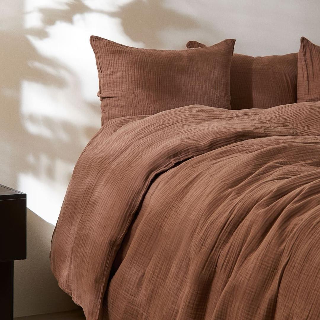 Conjunto de funda nórdica doble de muselina de H&M Home