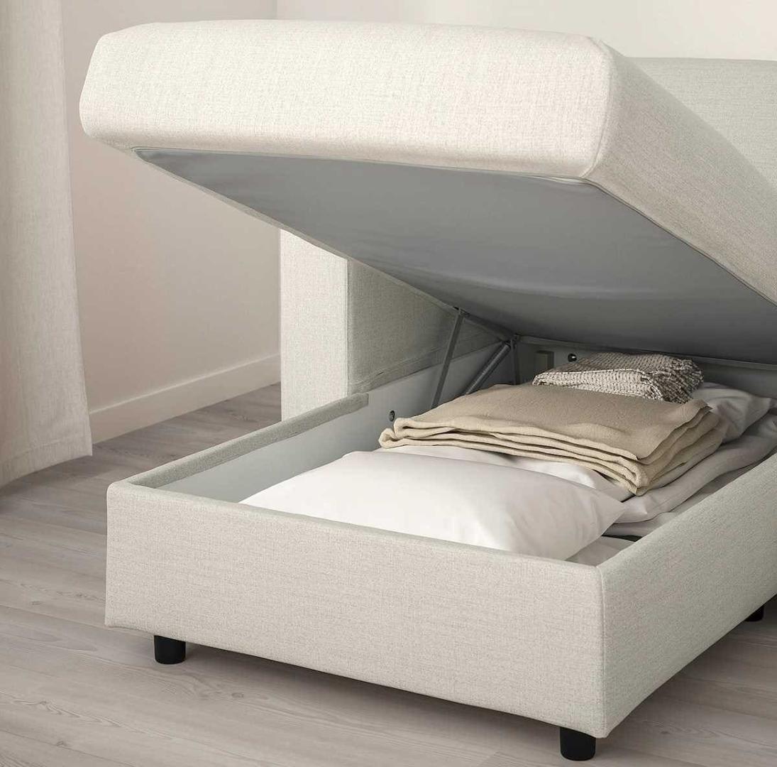 VIMLE Sofá de 4 plazas con chaiselongue Gunnared beige de Ikea