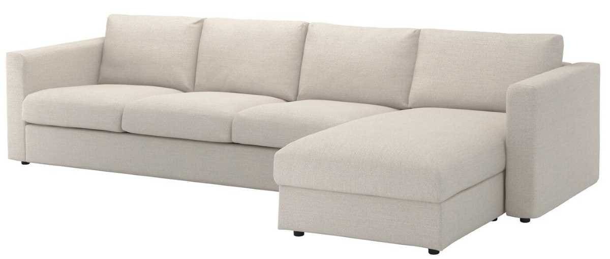 VIMLE Sofá de 4 plazas con chaiselongue Gunnared beige de Ikea
