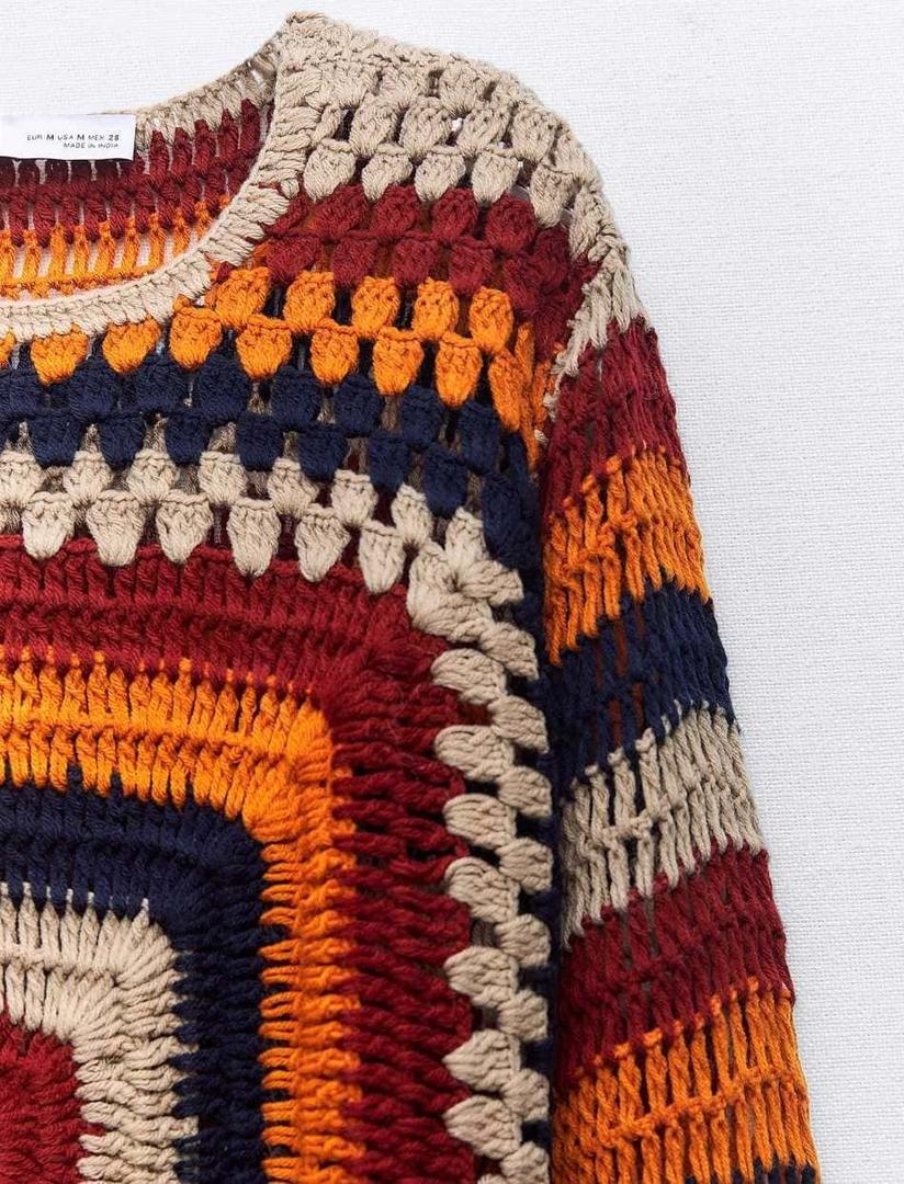 Jersey punto crochet de Zara