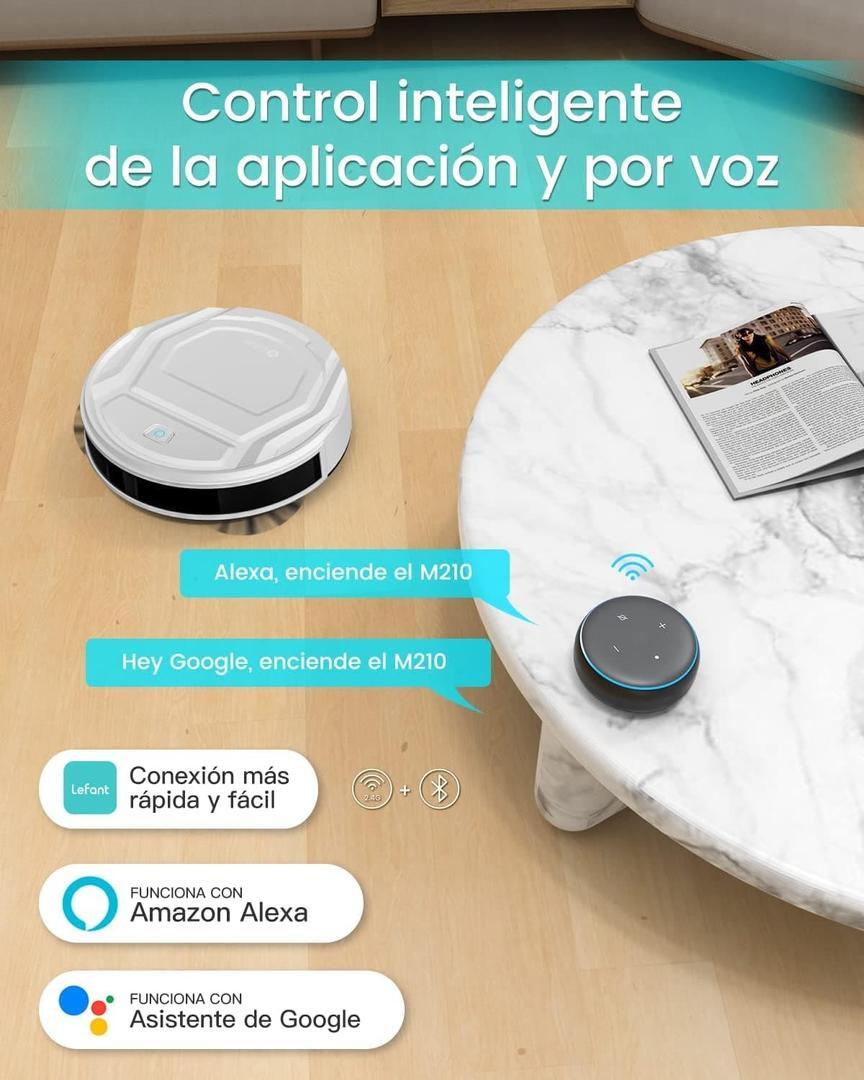 LEFANT Robot aspirador 2000Pa autorrecargable y silencioso en Amazon